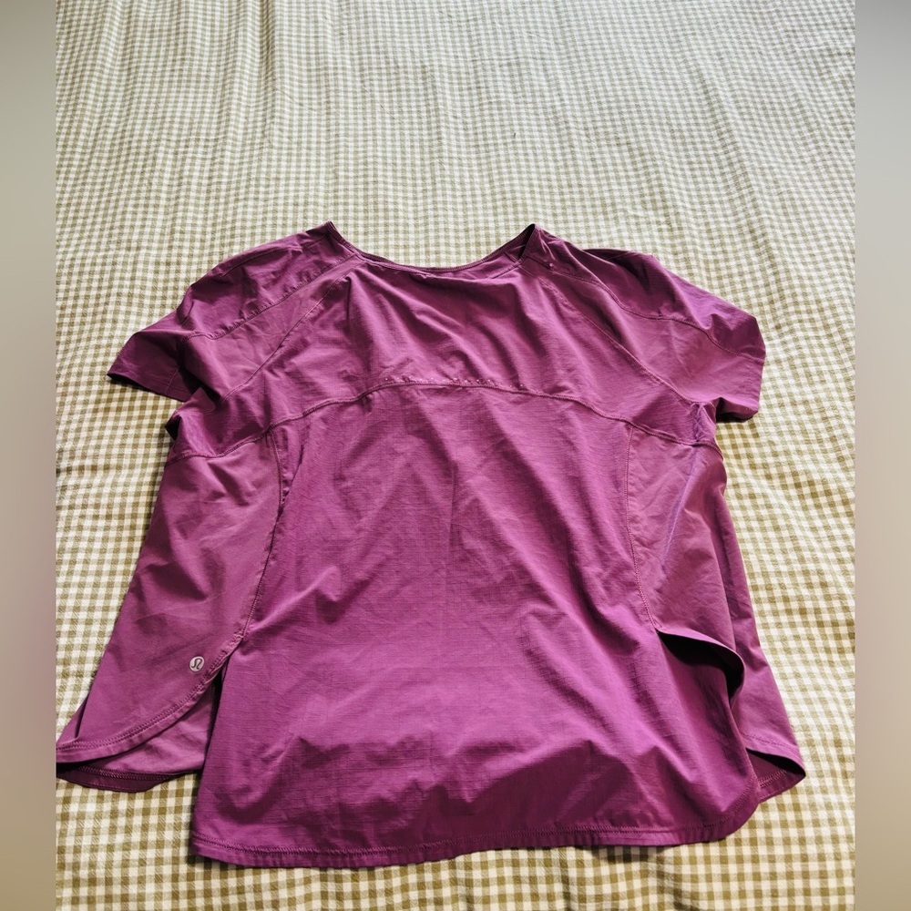 lululemon athletica Short Sleeve Purple Tee